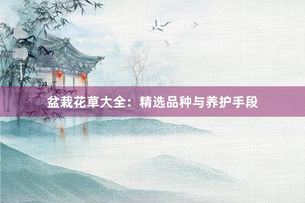 盆栽花草大全：精选品种与养护手段